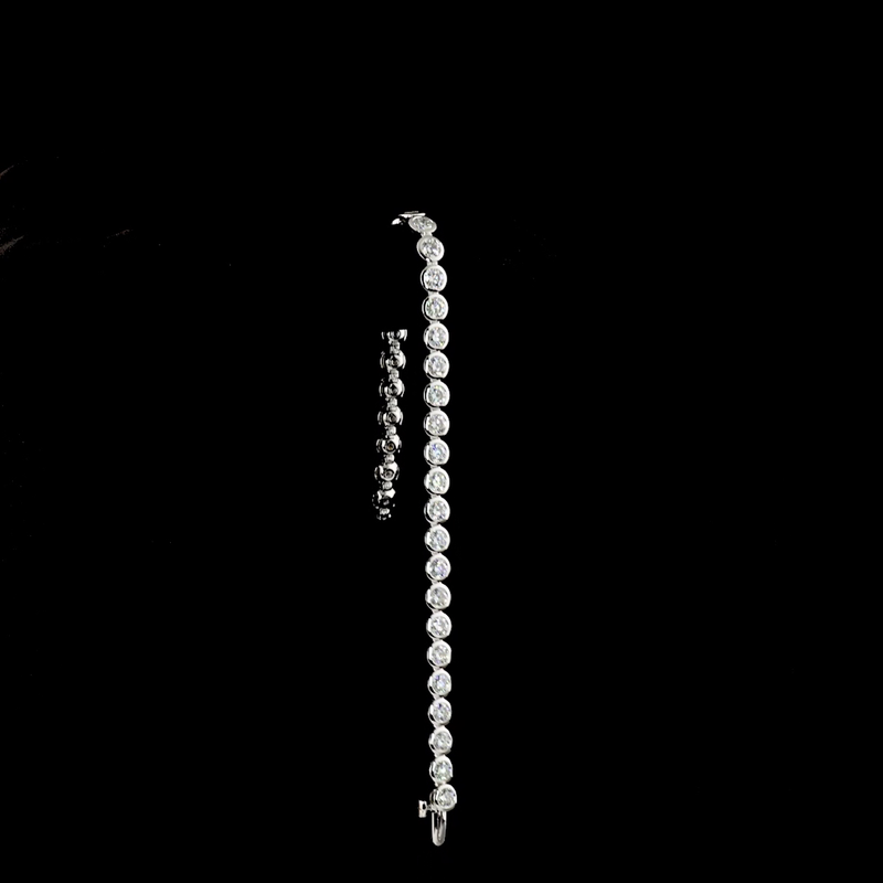 7ctw Bezel Round Tennis Bracelet