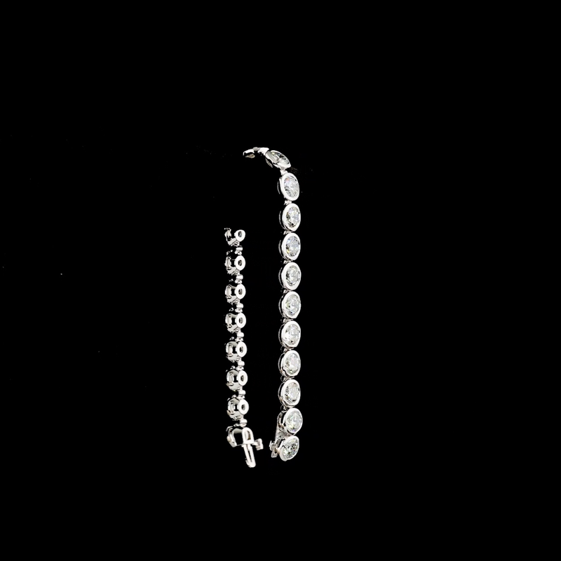 20ctw Bezel Round Tennis Bracelet