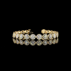 19ctw Bezel Round Tennis Bracelet