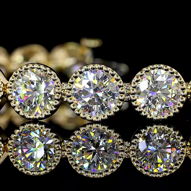 19ctw Bezel Round Tennis Bracelet