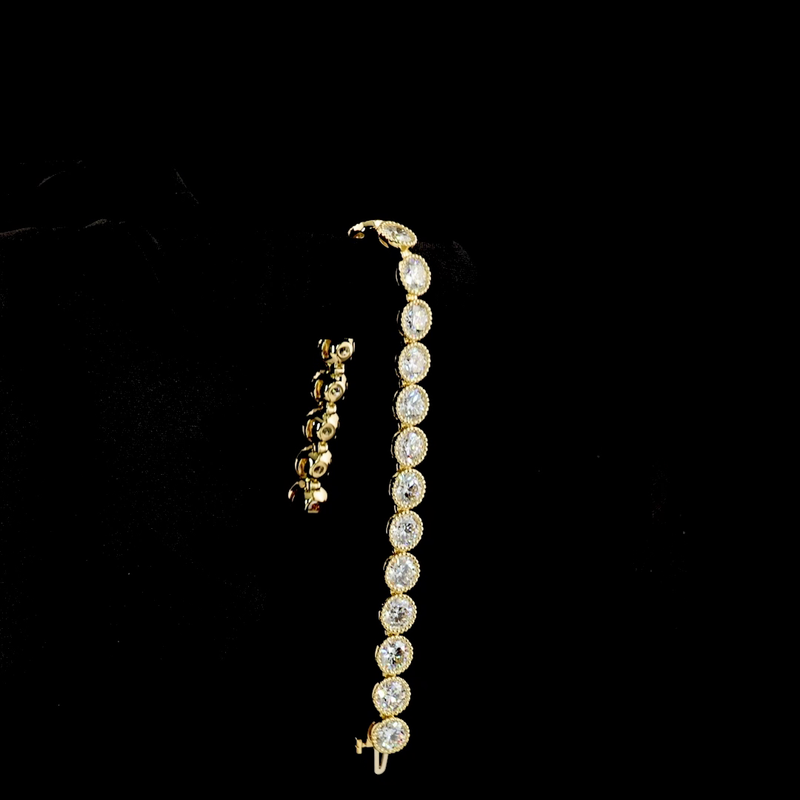 19ctw Bezel Round Tennis Bracelet