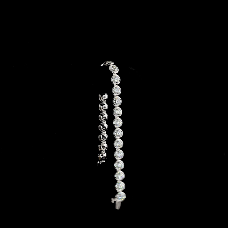 15ctw Bezel Round Tennis Bracelet
