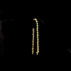 5ctw Prong Inclined Pear, Emerald & Oval Station Bracelet