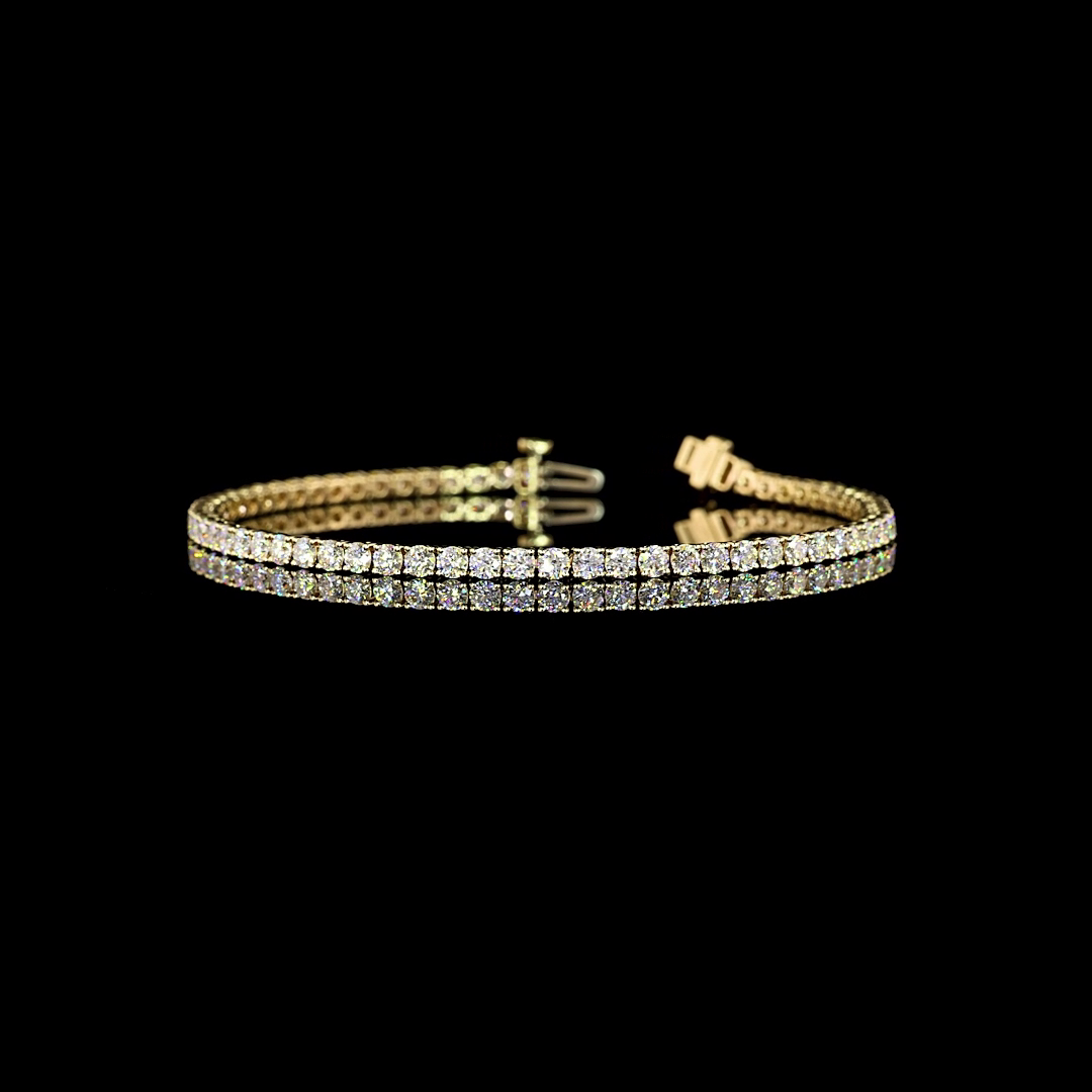 4ctw Prong Round Tennis Bracelet