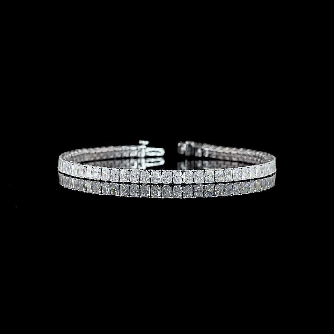 7ctw Prong Radiant Tennis Bracelet