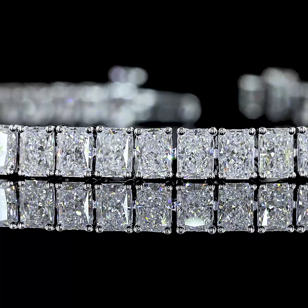 7ctw Prong Radiant Tennis Bracelet