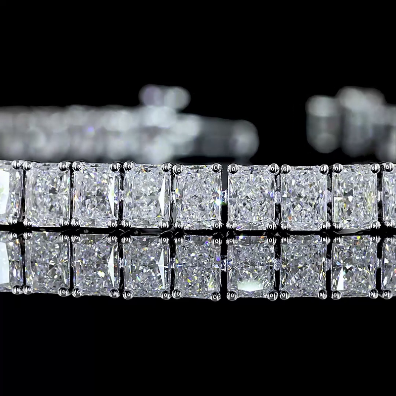 7ctw Prong Radiant Tennis Bracelet