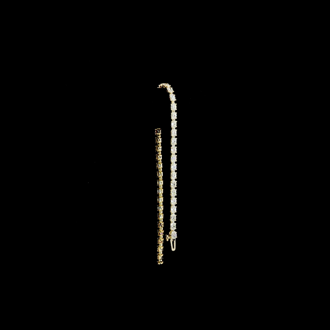 5ctw Prong East West Oval Tennis Bracelet