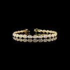 7ctw Bezel East West Oval Tennis Bracelet