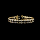 7ctw Bezel East West Emerald & Marquise Tennis Bracelet