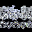 10ctw Prong Inclined Marquise & Round Special Bracelet