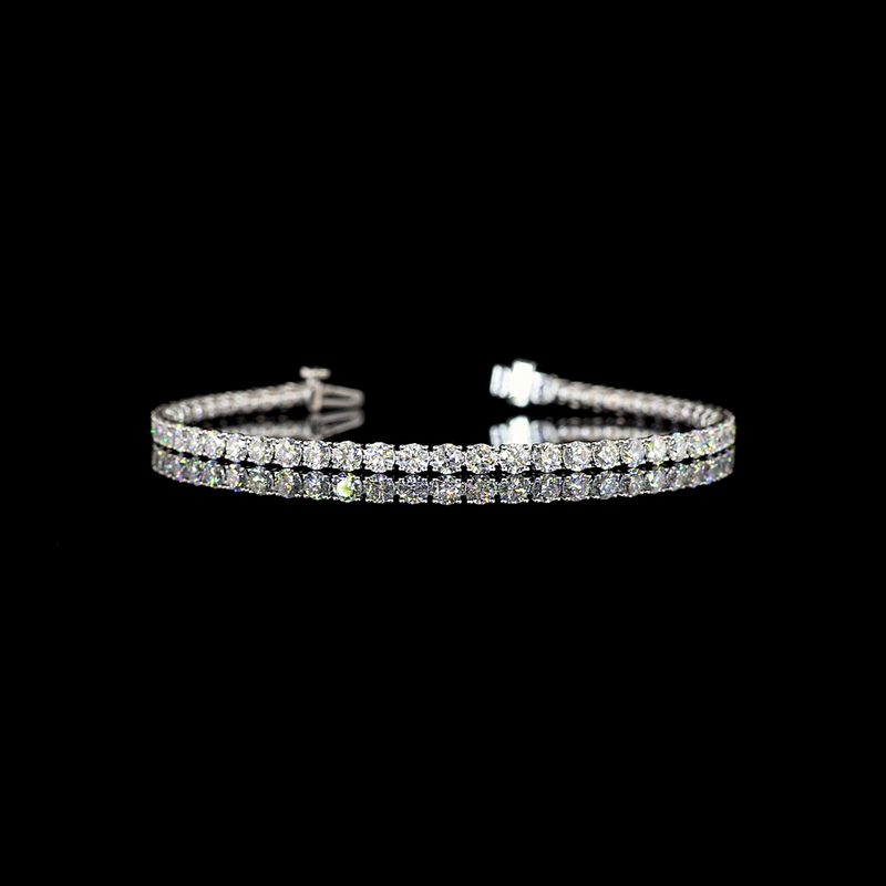 5ctw Prong Round Tennis Bracelet