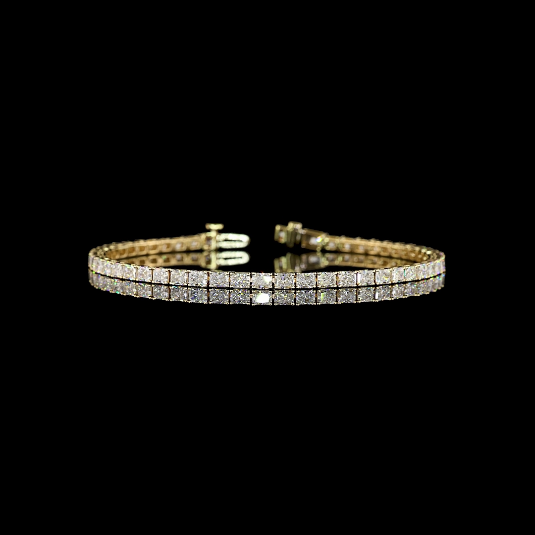 5ctw Prong East West Radiant Tennis Bracelet