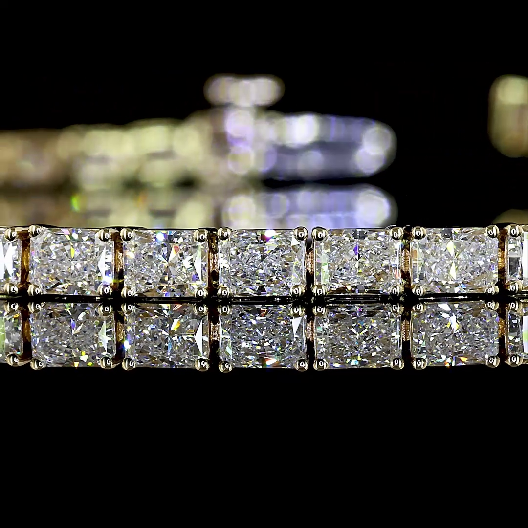 5ctw Prong East West Radiant Tennis Bracelet