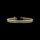 2-1/2ctw Bezel Round Tennis Bracelet