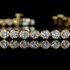 2-1/2ctw Bezel Round Tennis Bracelet