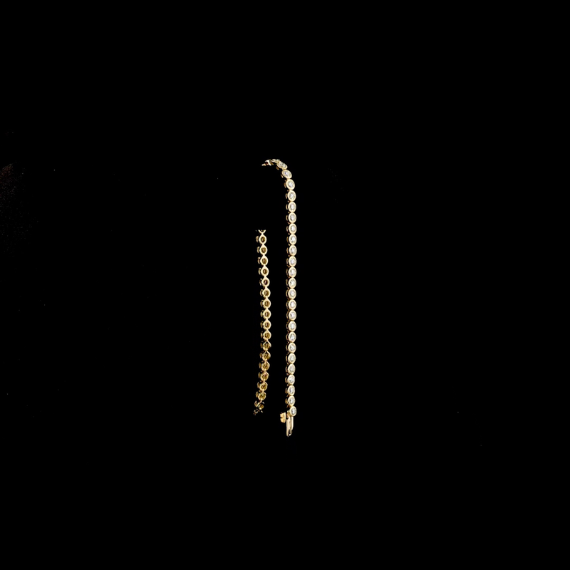 2-1/2ctw Bezel Round Tennis Bracelet