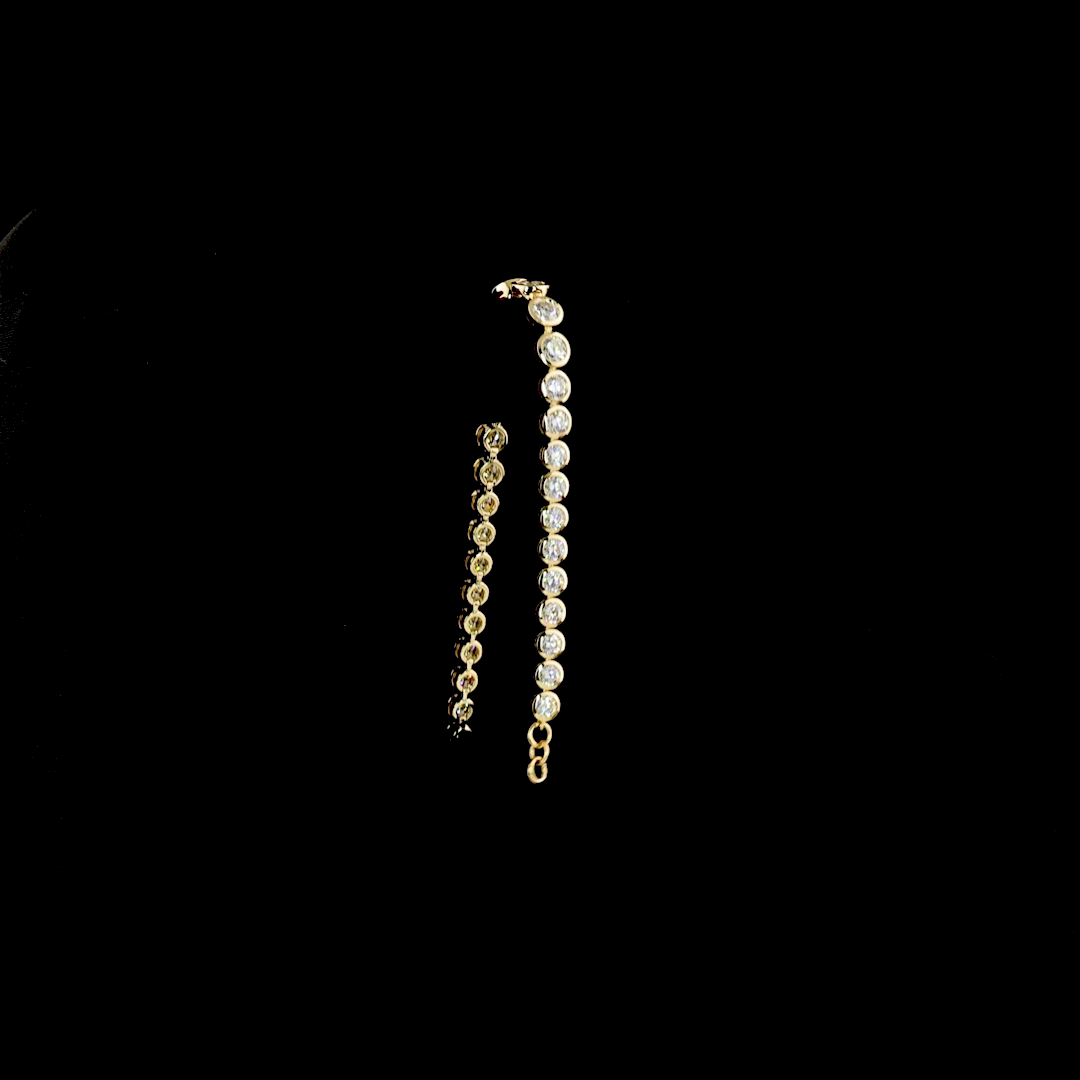 6ctw Bezel Round Riviera Bracelet