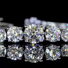 10ctw Prong East West Round Riviera Tennis Bracelet