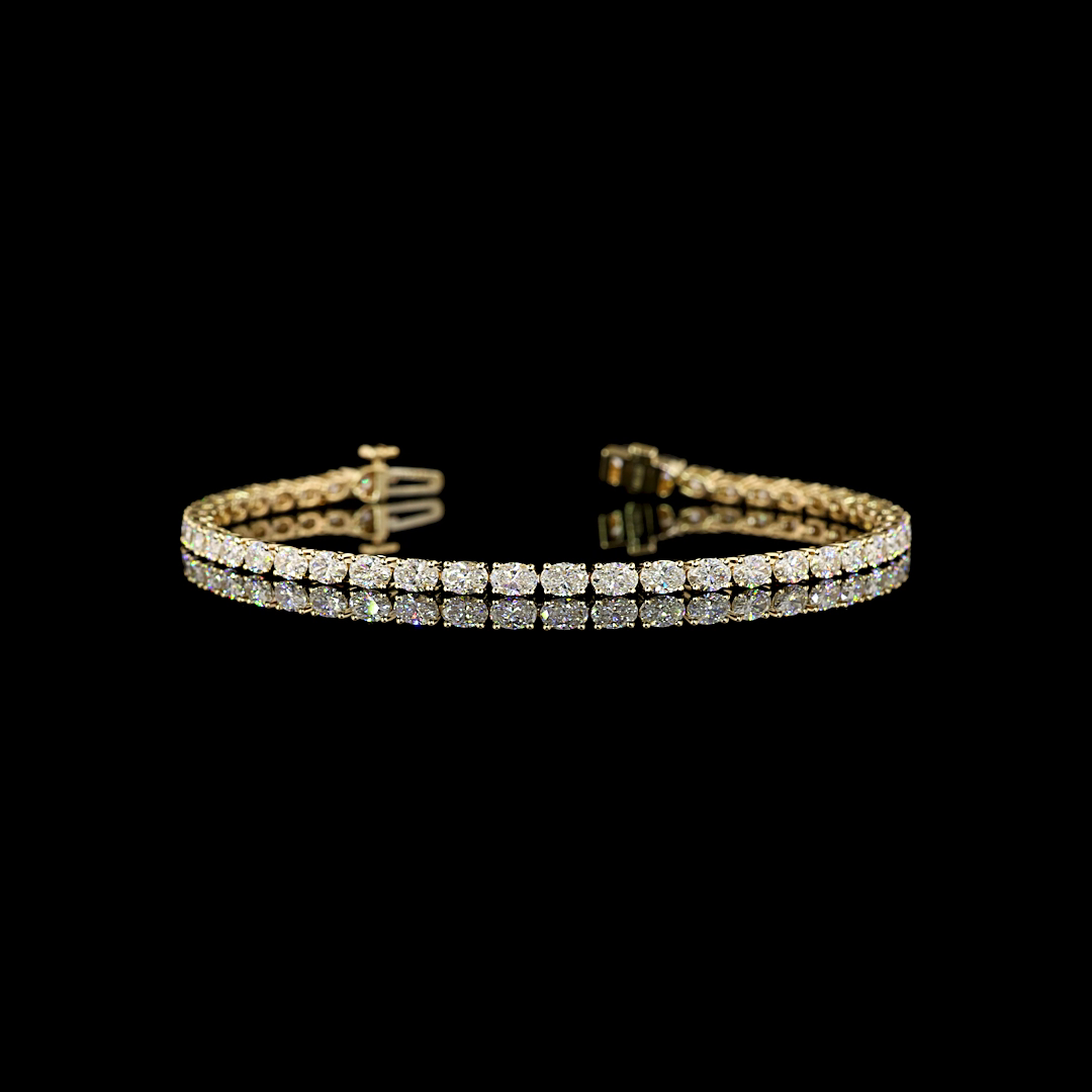 4ctw Prong East West Oval Tennis Bracelet