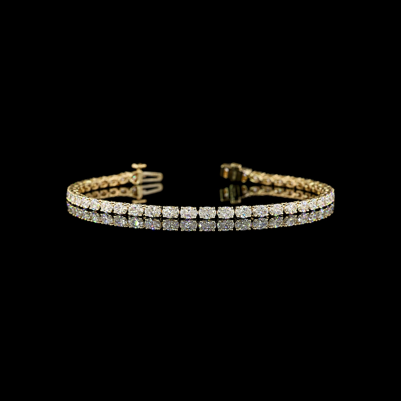 4ctw Prong East West Oval Tennis Bracelet