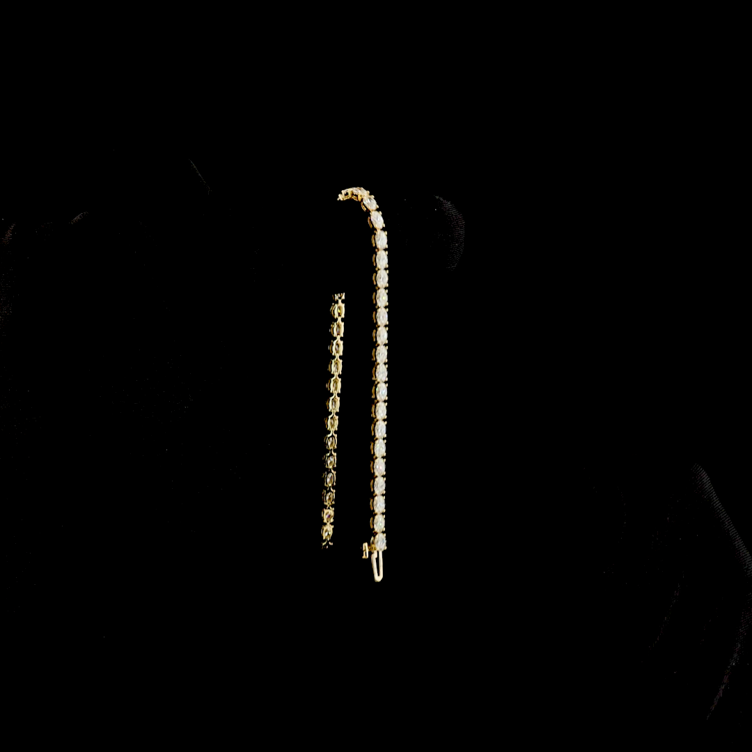 4ctw Prong East West Oval Tennis Bracelet