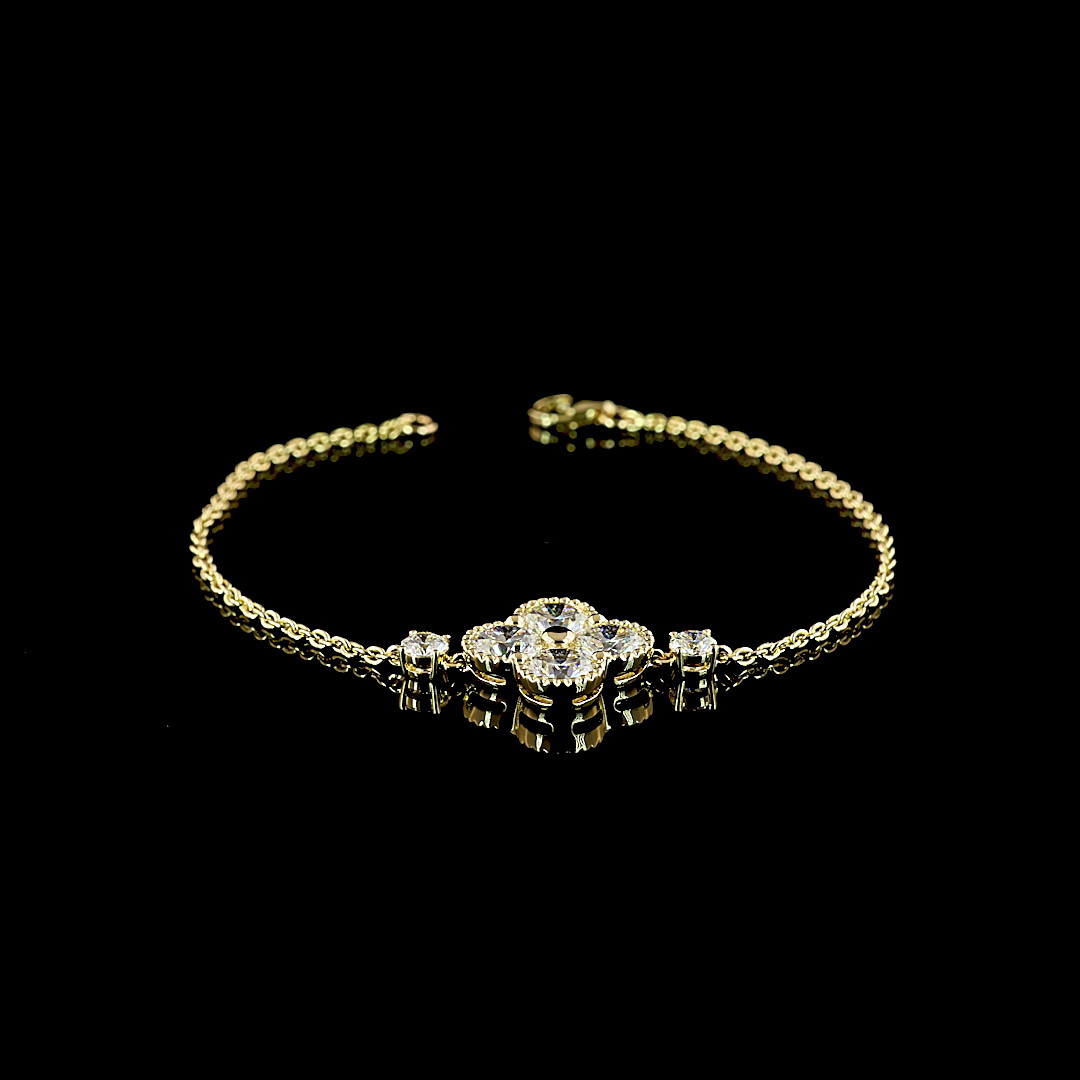 3-1/4ctw Prong Round Special Bracelet