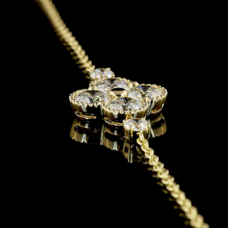 3-1/4ctw Prong Round Special Bracelet