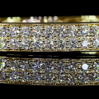 3-1/2ctw Prong Round Bangle Bracelet