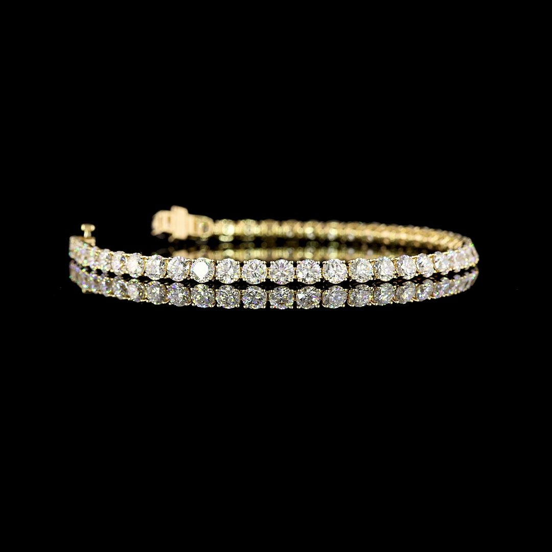7ctw Prong Round Tennis Bracelet