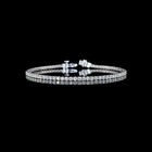 2-3/4ctw Prong Round Tennis Bracelet