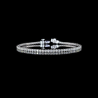 2-3/4ctw Prong Round Tennis Bracelet
