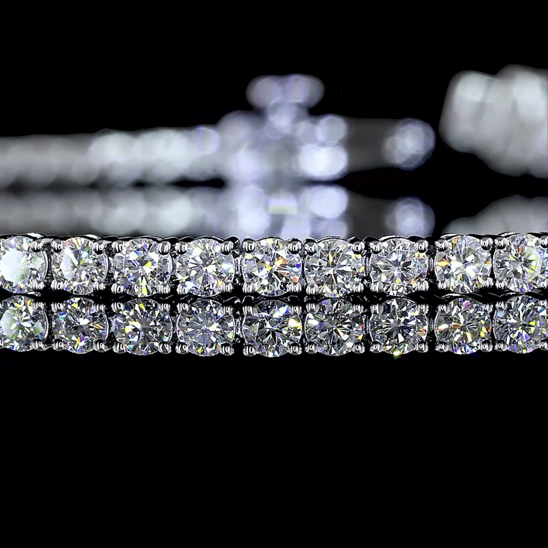 2-3/4ctw Prong Round Tennis Bracelet