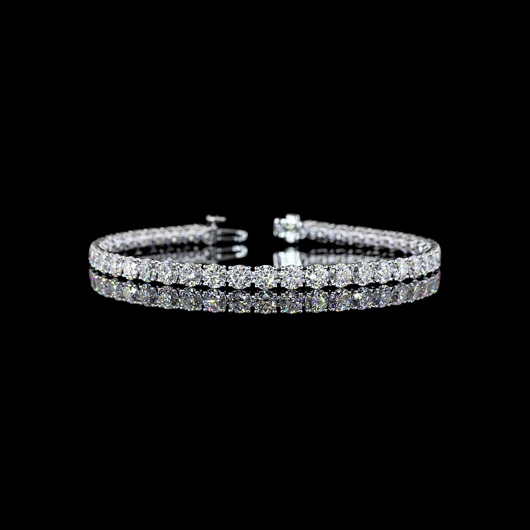 10ctw Prong Round Tennis Bracelet
