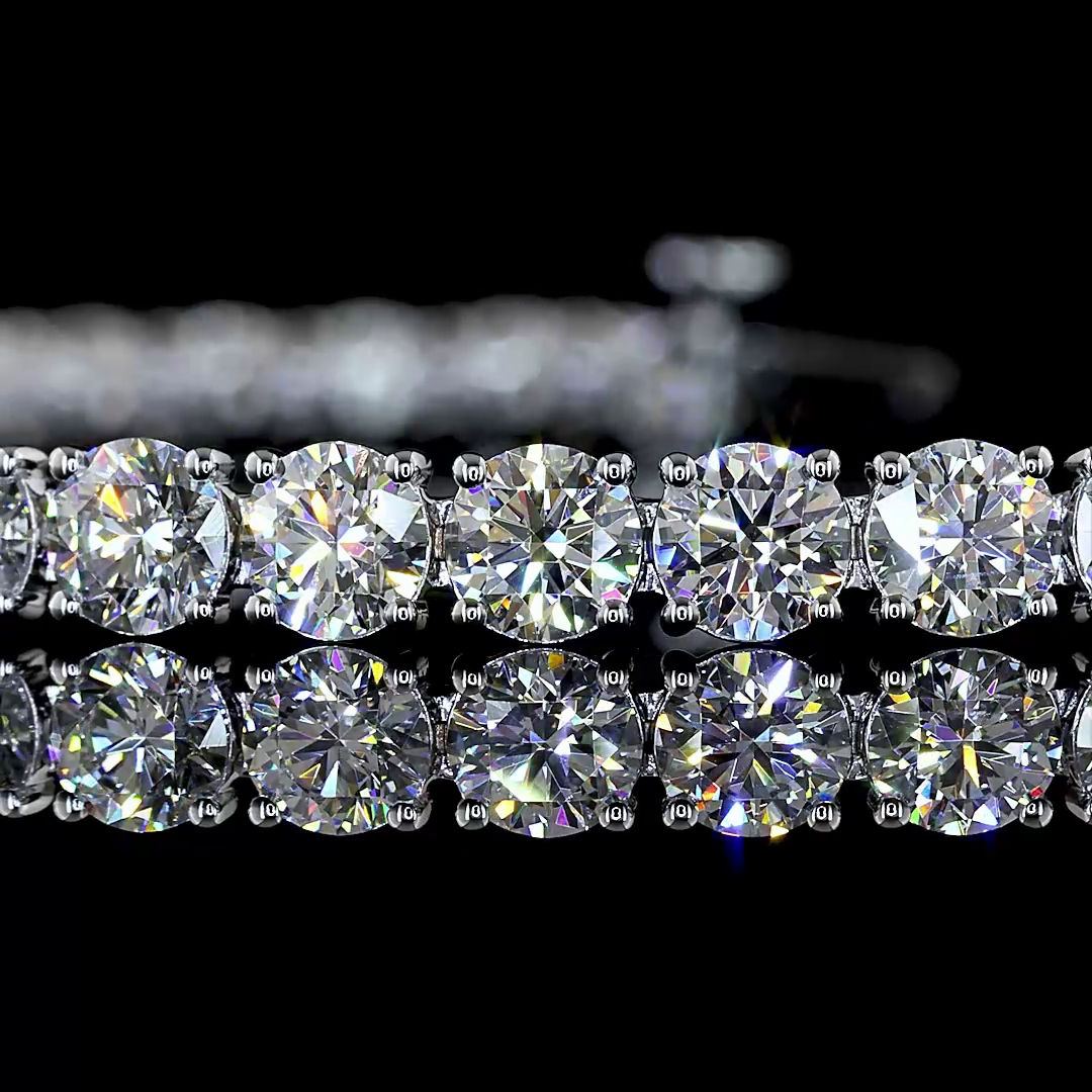 10ctw Prong Round Tennis Bracelet
