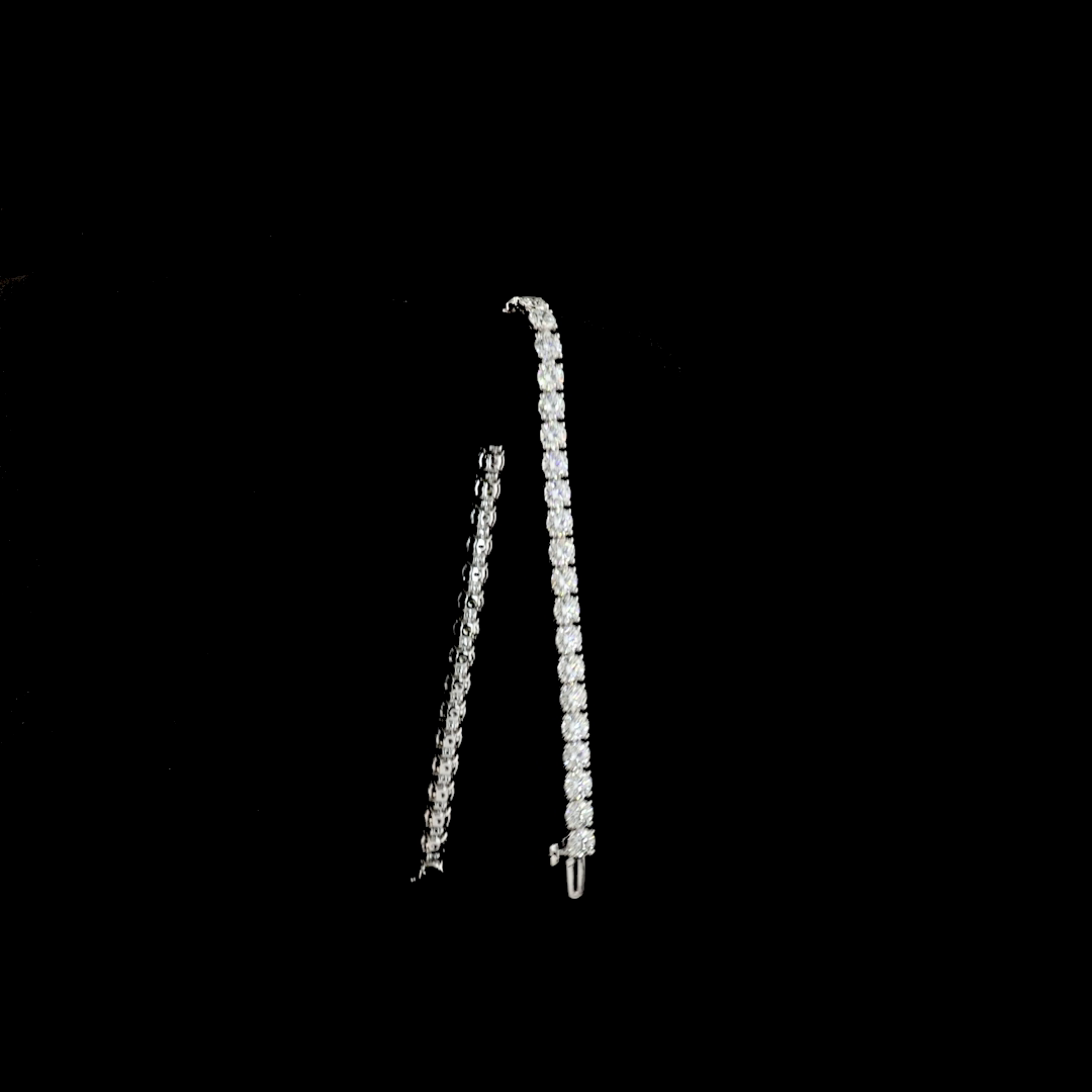 10ctw Prong Round Tennis Bracelet