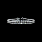 4-1/2ctw Prong East West Oval Tennis Bracelet