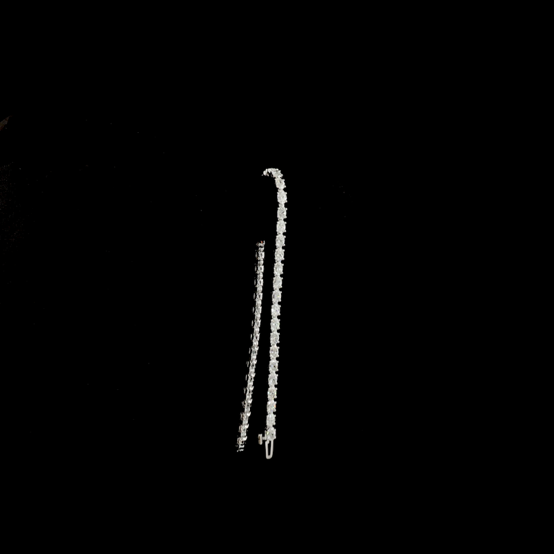 4-1/2ctw Prong East West Oval Tennis Bracelet