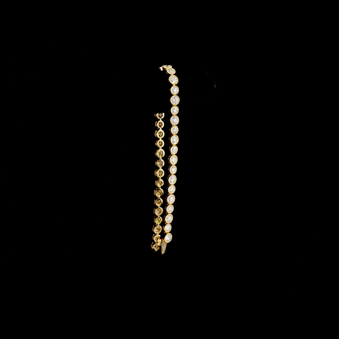 5ctw Bezel Round Tennis Bracelet