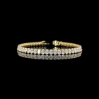 10ctw Prong Oval Tennis Bracelet