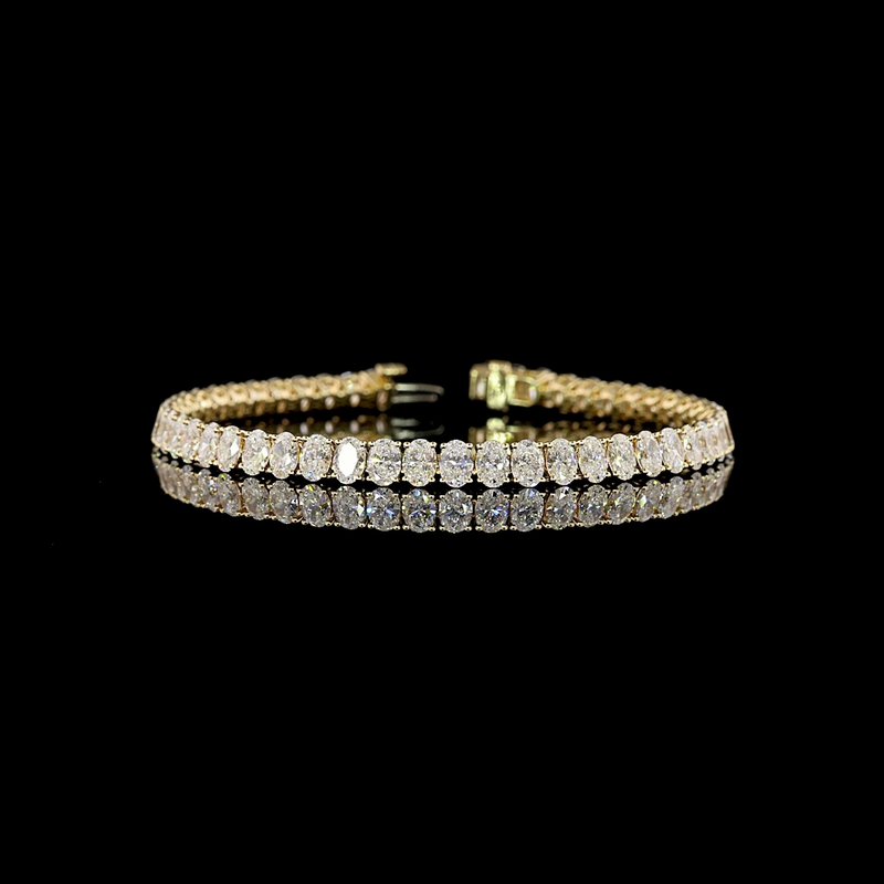 10ctw Prong Oval Tennis Bracelet
