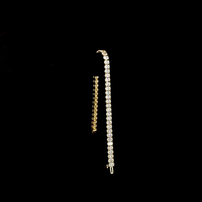 10ctw Prong Oval Tennis Bracelet