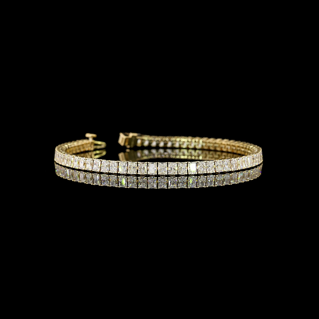 7ctw Prong Radiant Tennis Bracelet