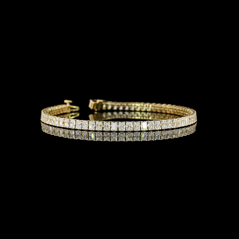 7ctw Prong Radiant Tennis Bracelet