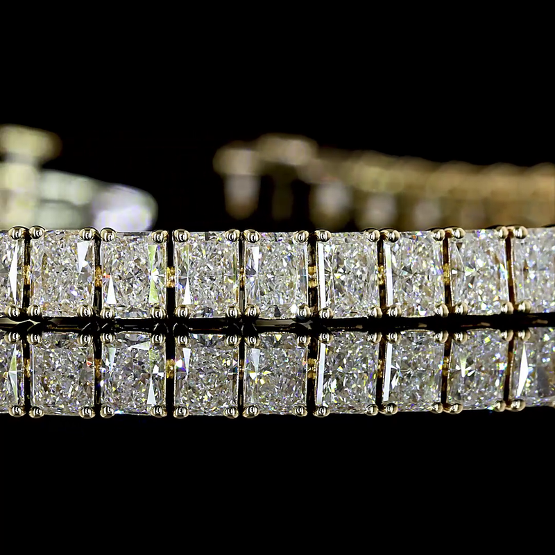 7ctw Prong Radiant Tennis Bracelet