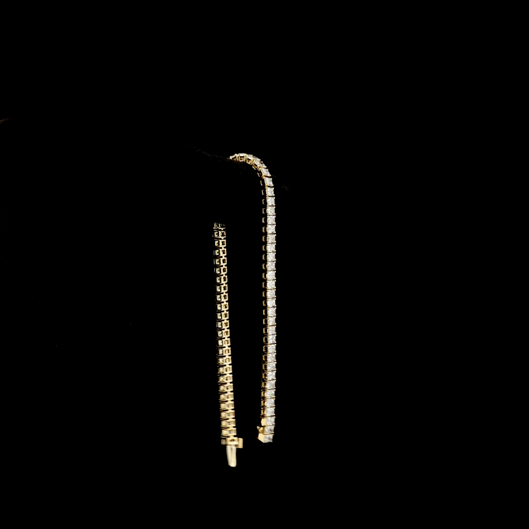 7ctw Prong Radiant Tennis Bracelet