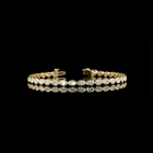 4ctw Bezel East West Oval Tennis Bracelet