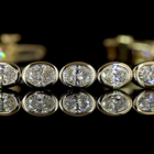 4ctw Bezel East West Oval Tennis Bracelet