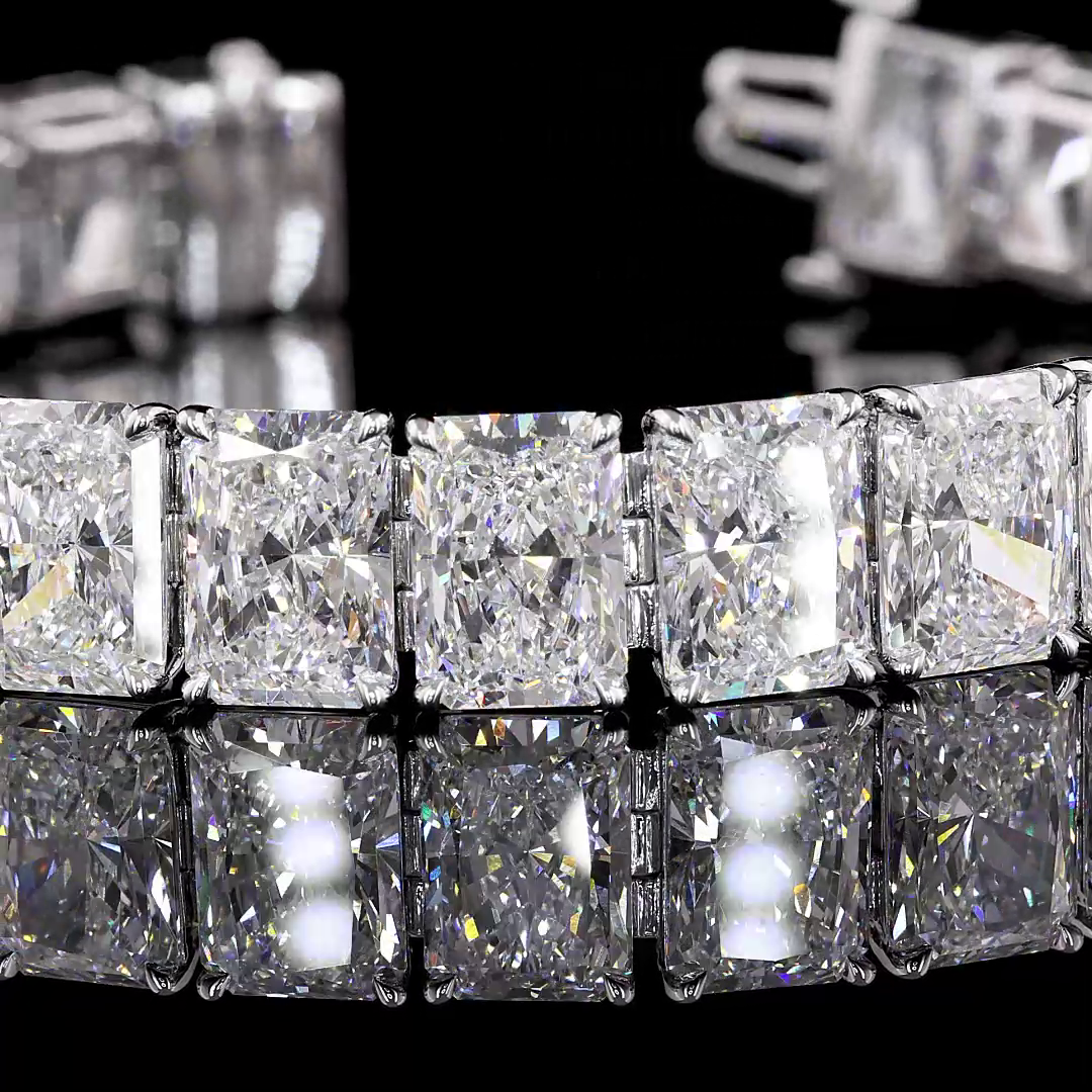 53ctw Prong Radiant Tennis Bracelet