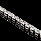 3ctw Bezel East West Emerald Tennis Bracelet